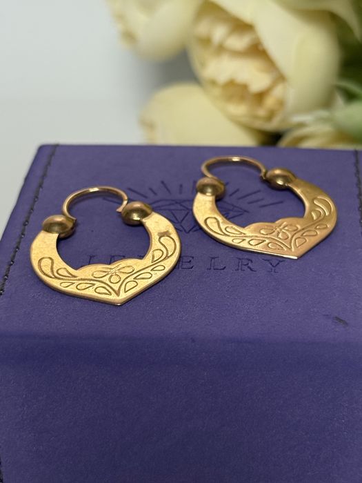 Золотые серьги 583 пробы