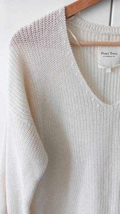 Part Two damski sweter lniany 100% len premium 40/L