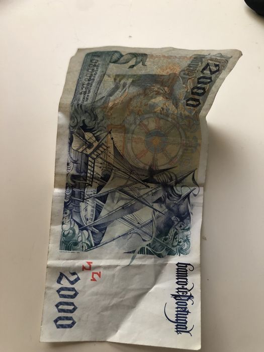 nota de 2000 escudos