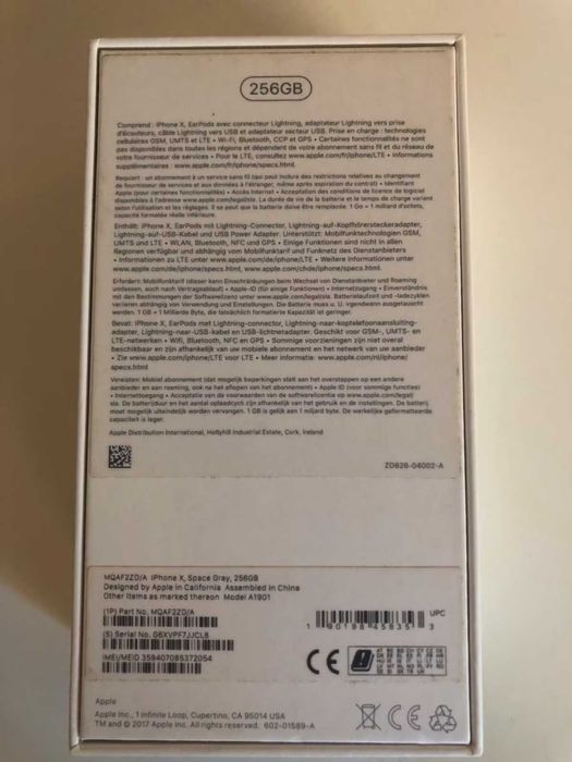 Iphone X 256GB Space Grey Bardzo Dobry Stan