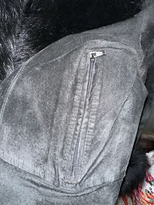 Куртка замшевая с мехом осень-зима