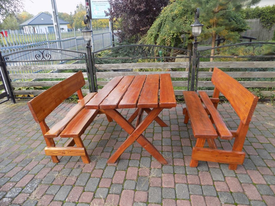 komplet stoły i ławki