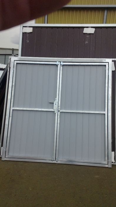 Brama garażowa dwuskrzydłowa 2,50x2,10 brąz dostawa Gratis