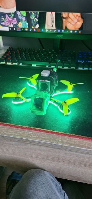 Dron fpv Apex 3 cale, 4s-6s. addpex mod, bez dji o3, led