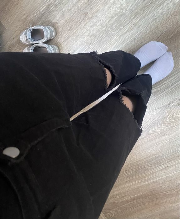 spodnie baggy czarne swag