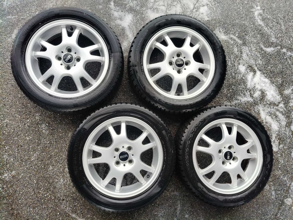 Koła felgi aluminiowe R16" z oponami Mini 4x100 E5,5Jx16H2 IS 45