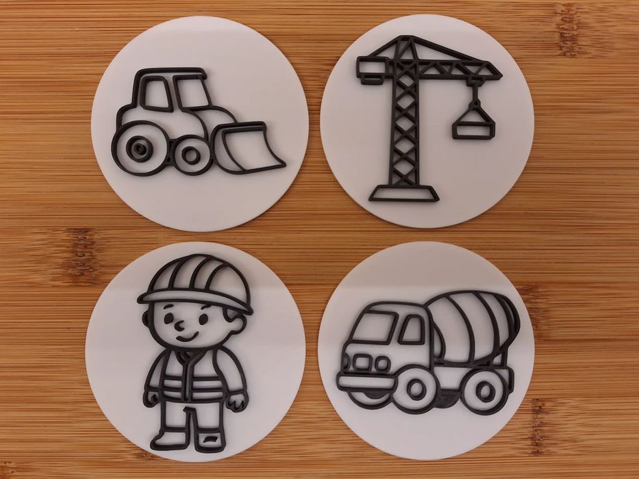 Carimbos de Construção para Brincar