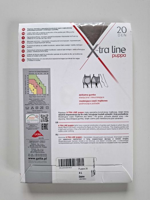 Rajstopy push-up Puppa 20 DEN – Gatta