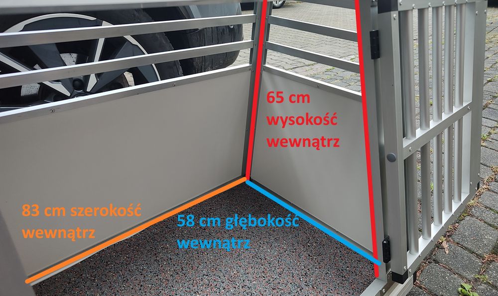 Klatka dla psa METBOX duża do bagażnika/auta