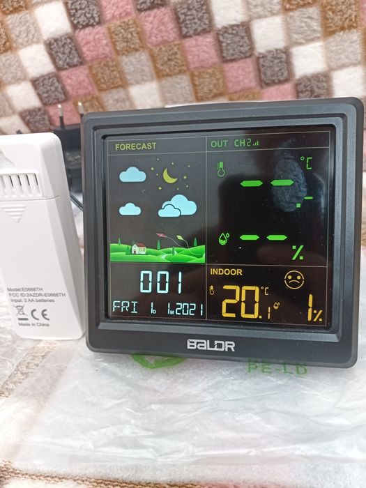 Baldr бездротова метеостанція із зовнішніми датчиками, термометром, гі