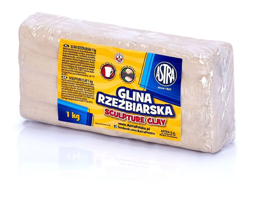 Glina Rzeźbiarska Astra 1 Kg Astra Art-Pap