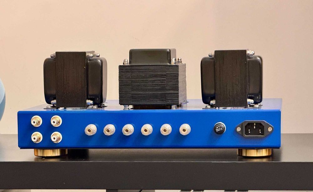 Ламповый PP QQE03/12 Philips (4 лампы) — авторский M.I. Sound Laboratory Ивана Мукиенко из Татарбунар | синий, новый