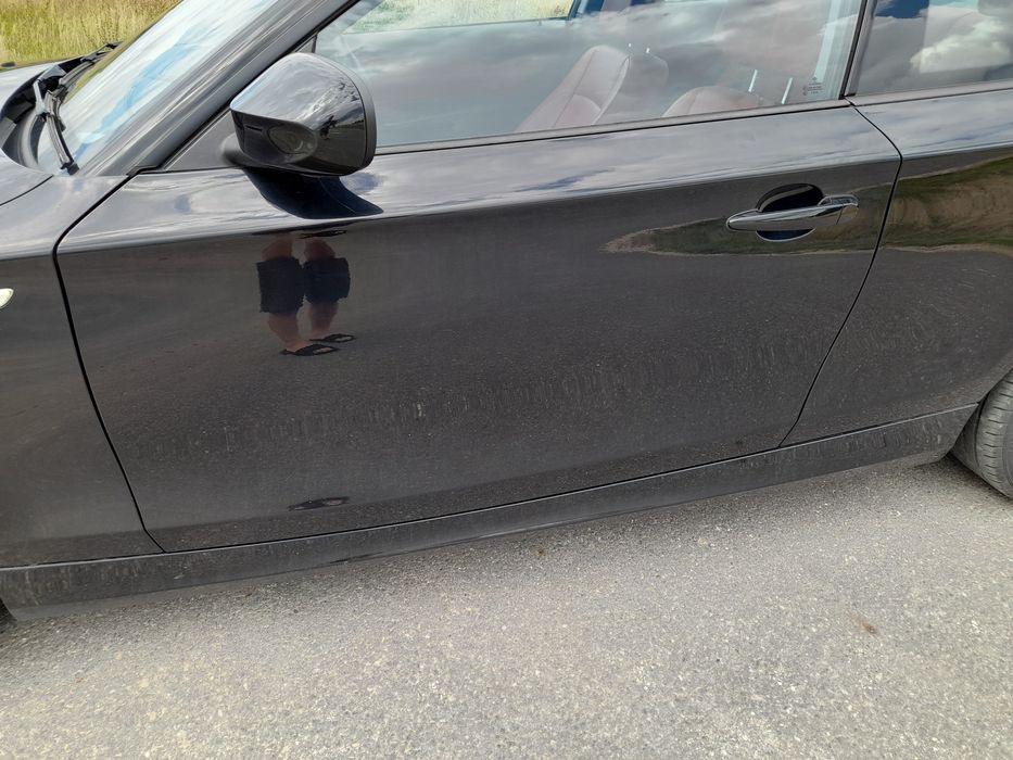 Bmw e81 e82 e88 kpl.drzwi lewe 668/9 schwarz 2  oryginalne malowanie