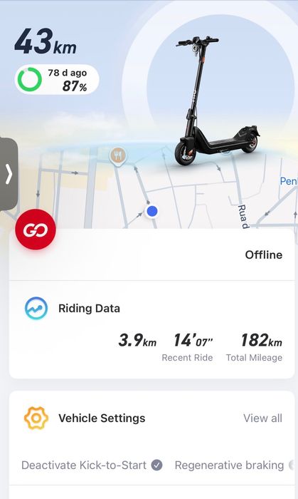 Trotinete Elétrica NIU KQi3 PRO— Como Nova, 182 km, Garantia até 2027