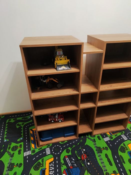 2 regały Black Red White solidne na książki zabawki