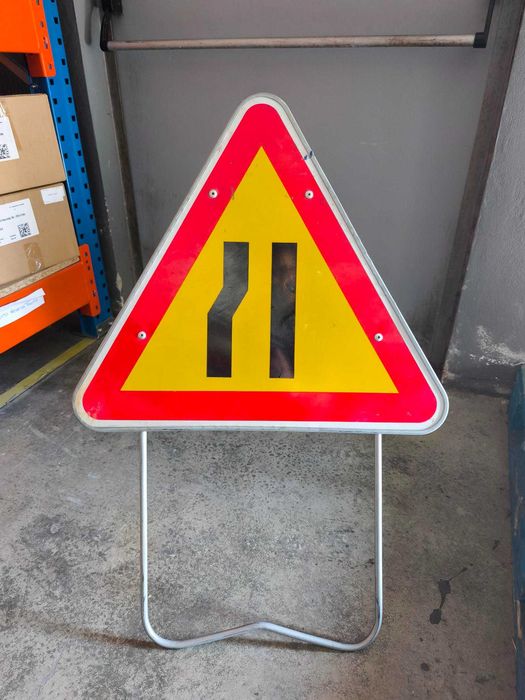 Sinais trânsito obras