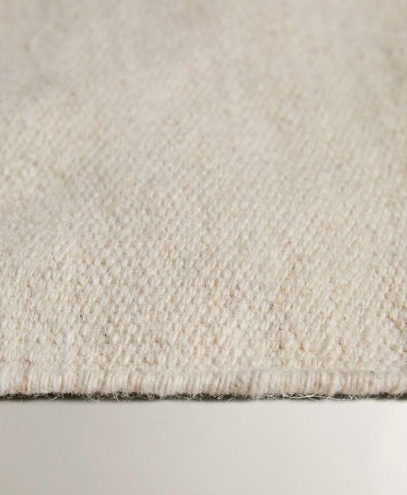 (160 x 230 CM) Tapete Lã Algodão Riscas Zara Home NOVO