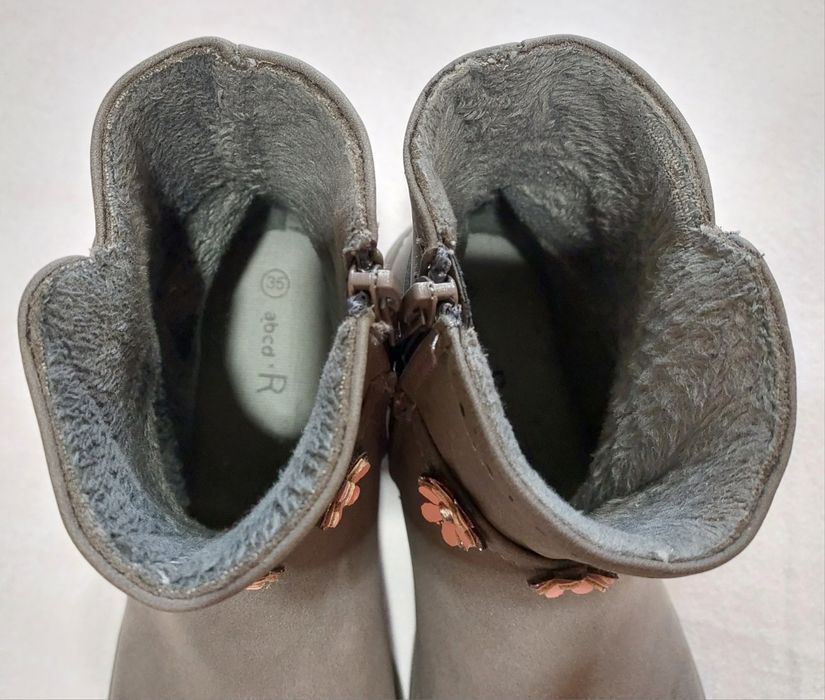 Botas Cinza Biqueira Reforçada, T35