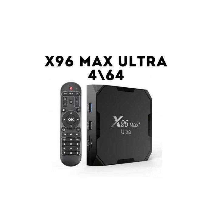 Android Smart TV X96 Max Ultra 4/64 приставка TV Box