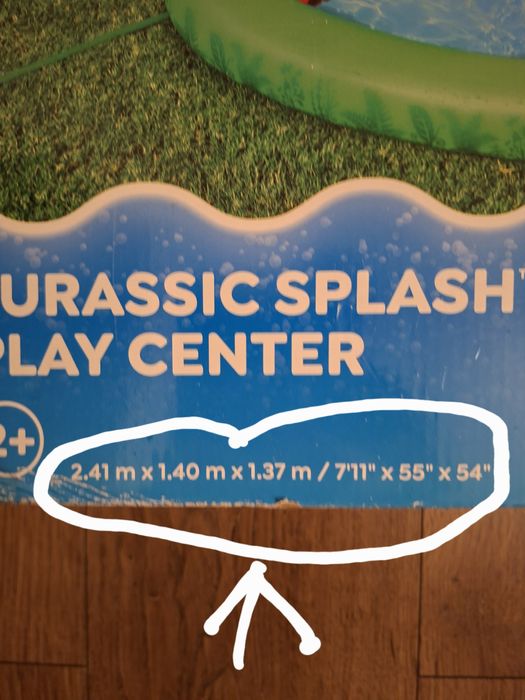 Okazja! Bardzo duży basen  Bestway - Jurassic Splasch 2,41x1,40x1,37m.