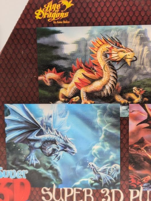 3д пазли Super 3D puzzle Age of Dragons 3x100
