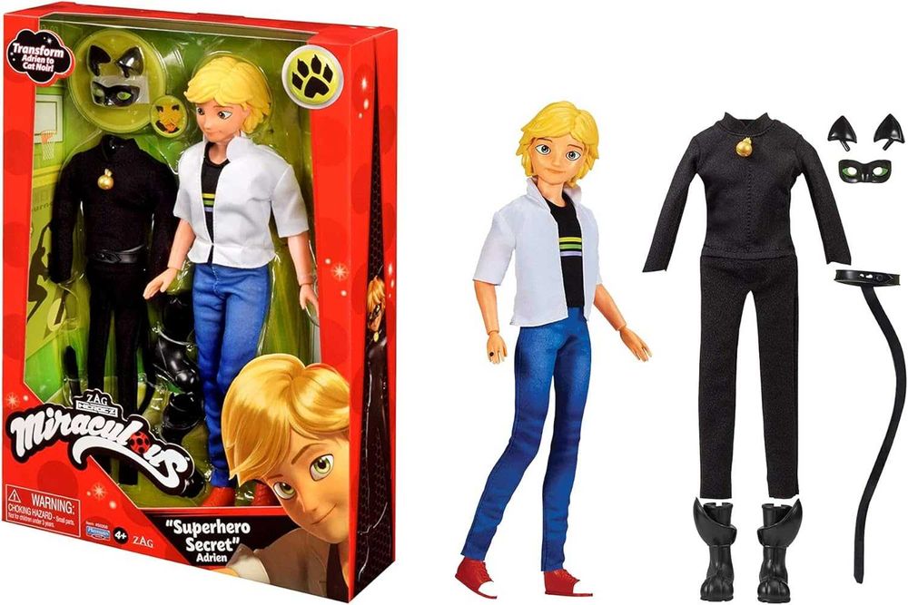 Оригінал Леді баг Adrien to Cat Noir, Secret Superhero, Ladybug, Суперкіт Леді Баг