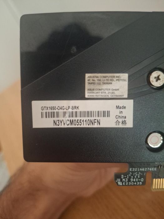 Gtx 1650 low profile