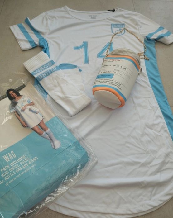 Kostium strój przebranie roz.S  WAGs Dziewczyna piłkarza