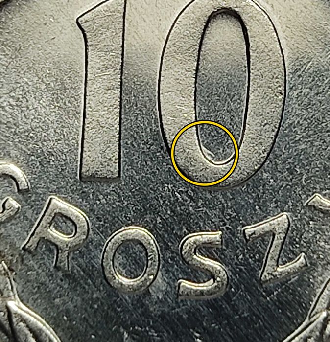 10 gr 1981, mennicza, destrukt, "duch"