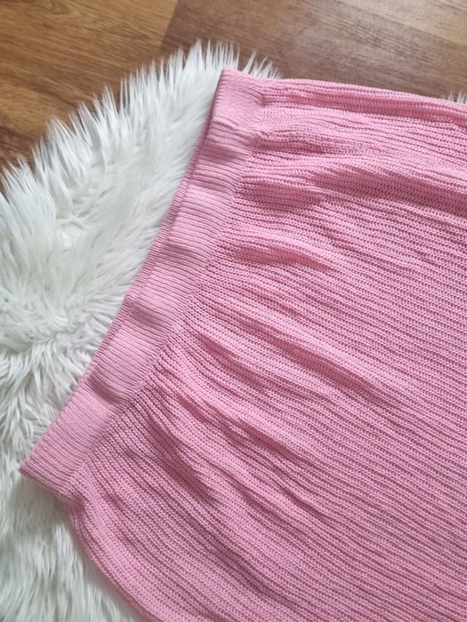 Spódniczka pleciona 3 XL   różowa