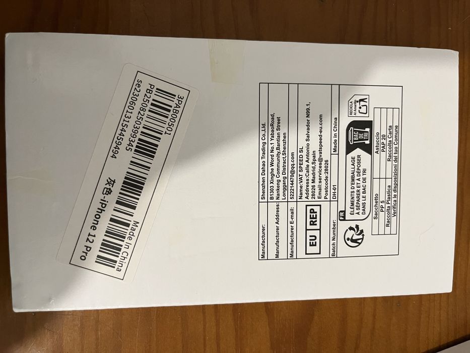 Película protetora de tela frontal de vidro IPHONE 12 pro