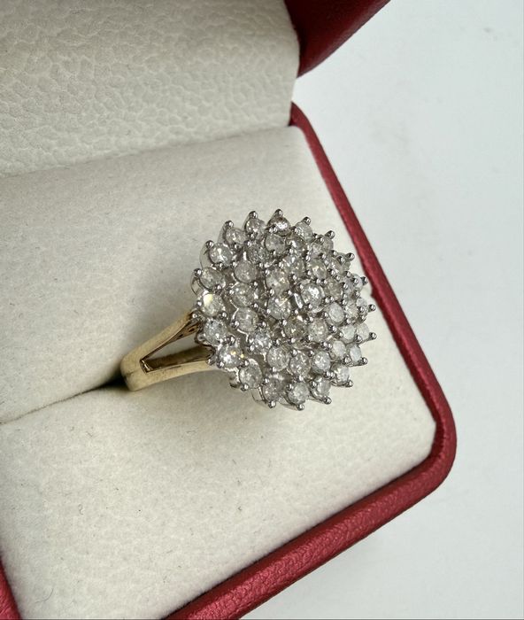 Złoty pierścionek z diamentami 1,00ct