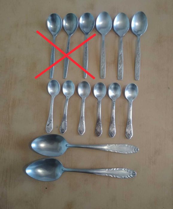 Столовые приборы вилки, ложки, ножи нержавейка СССР