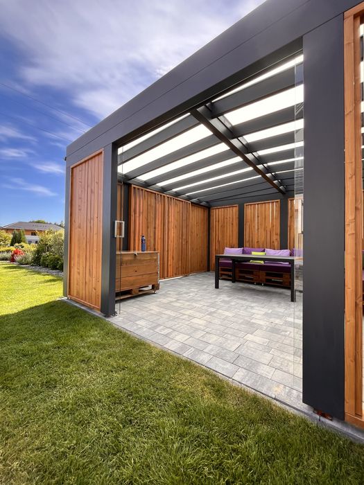 Nowoczesna altana ogrodowa, patio, altana