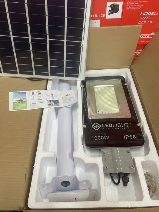 Lampa Uliczna, Solarna Led Ligh 1000W, latarnia uliczna HIT CENOWY