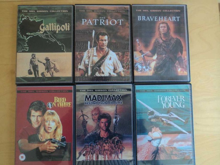 coleção dvd Mel Gibson