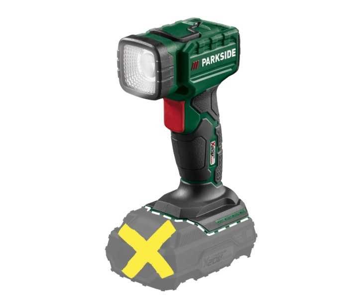 PARKSIDE X20V zestaw 2x lampa LED akumulator ladowarka NOWE Gdynia ...