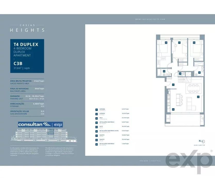 Apartamento T4 Duplex- Caxias