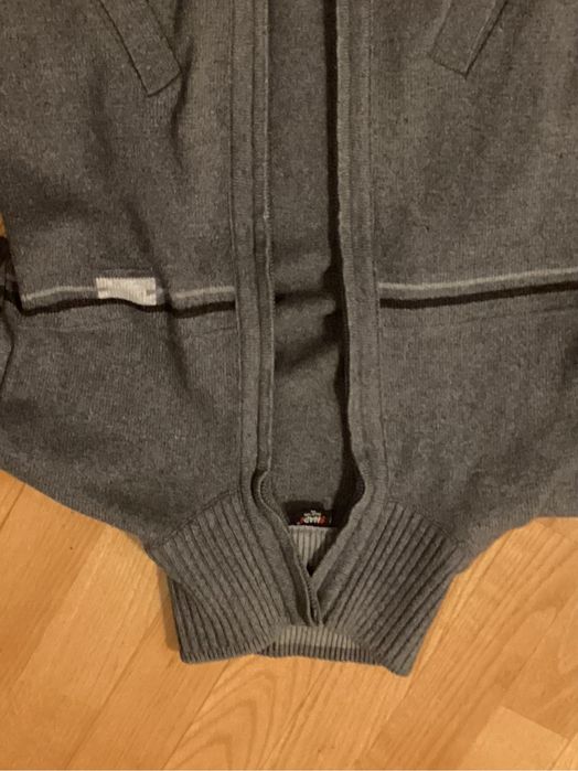 Sweter  cieply szary XL