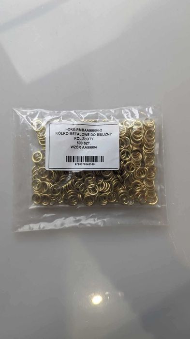 Kółeczka metalowe do bielizny 12mm - opakowanie