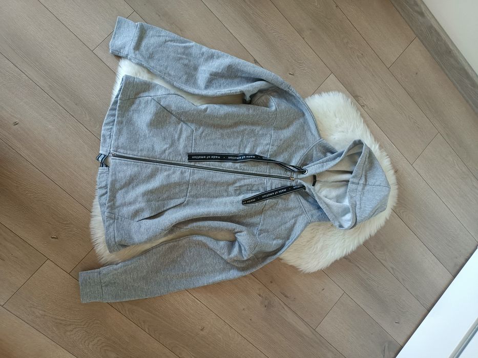 Szara bluza bawełna L XL