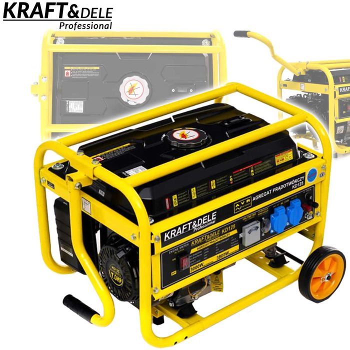 KRAFT&DELE Agregat Prądotwórczy 7km Generator Prądu 3800w 230v KD125