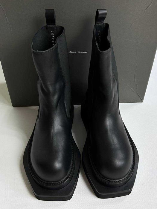 Rick Owens platform boots black черевики чоботи чорні ботинки черные