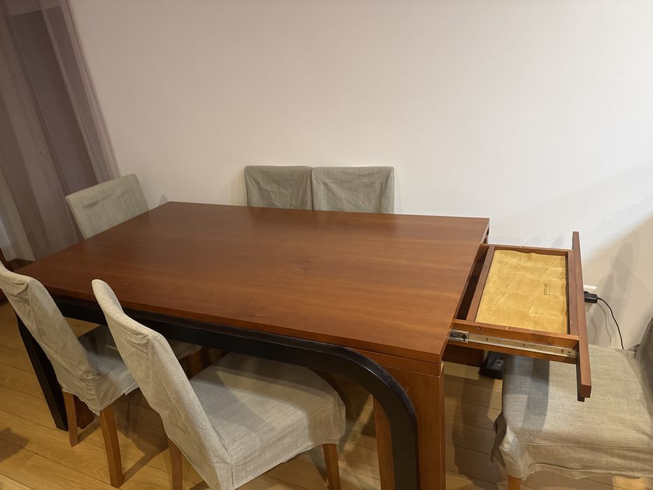 Sala de estar completa madeira