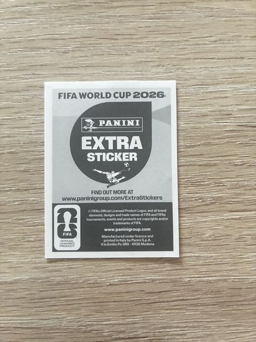 Figurinha da copa