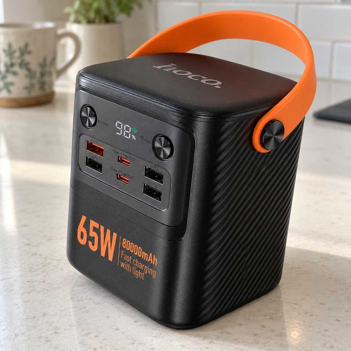 Повербанк Hoco J152 65W черный / акумулятор 80000 mAh