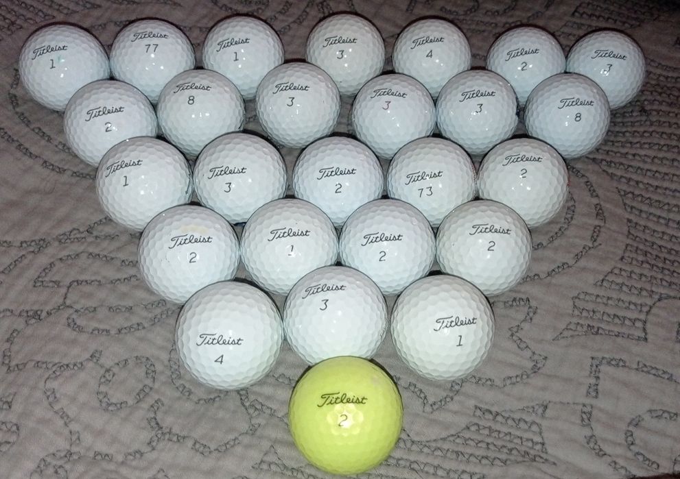 Bolas de golfe como novas