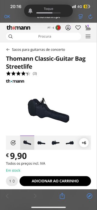 Vendo capa de guitarra acústica