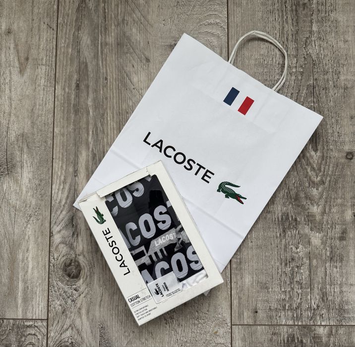 Bokserki meskie Lacoste 3-pak nowe S