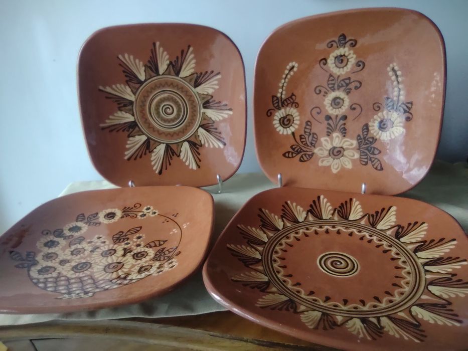 Talerz 29cm ceramika Łysa Góra Kamionka kolekcja PRL